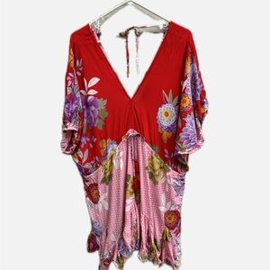 Vibrant Floral Kimono Tunic